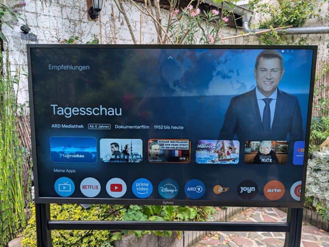 Outdoor-Fernseher mit Google TV