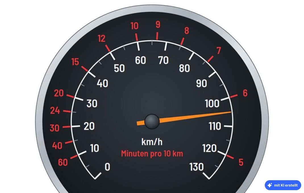Paceometer in km/h