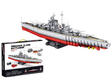 Foto: Klemmbaustein Panlos Bismarck Class Battleship (2193178)