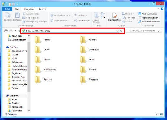 Phicomm Passion als FTP-Server