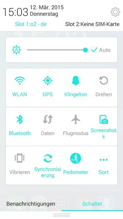 Phicomm Passion: Screenshots von Benutzeroberfläche und Android 4.4.4