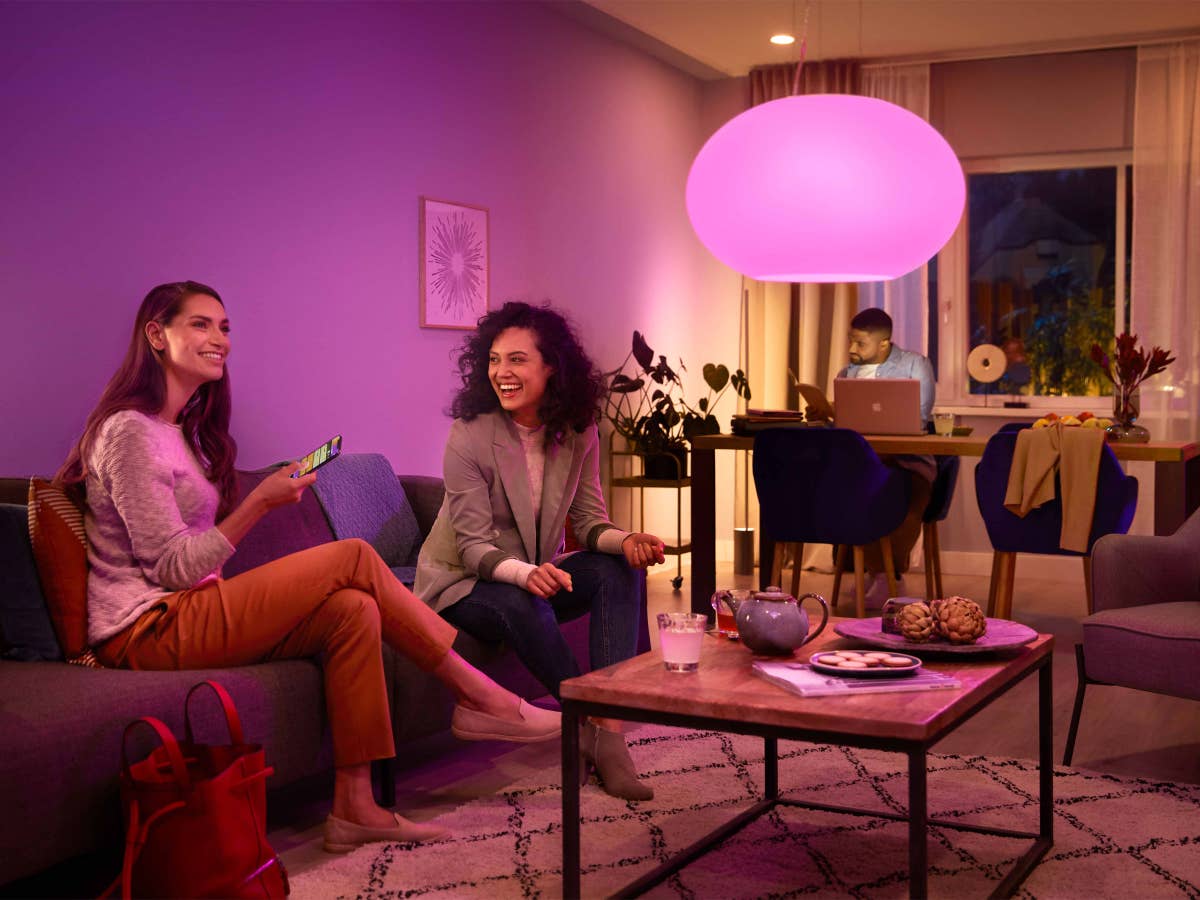 Philips Hue Beleuchtung, Wohnzimmer