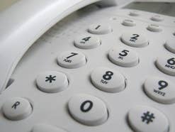 Tasten auf einem Festnettelefon