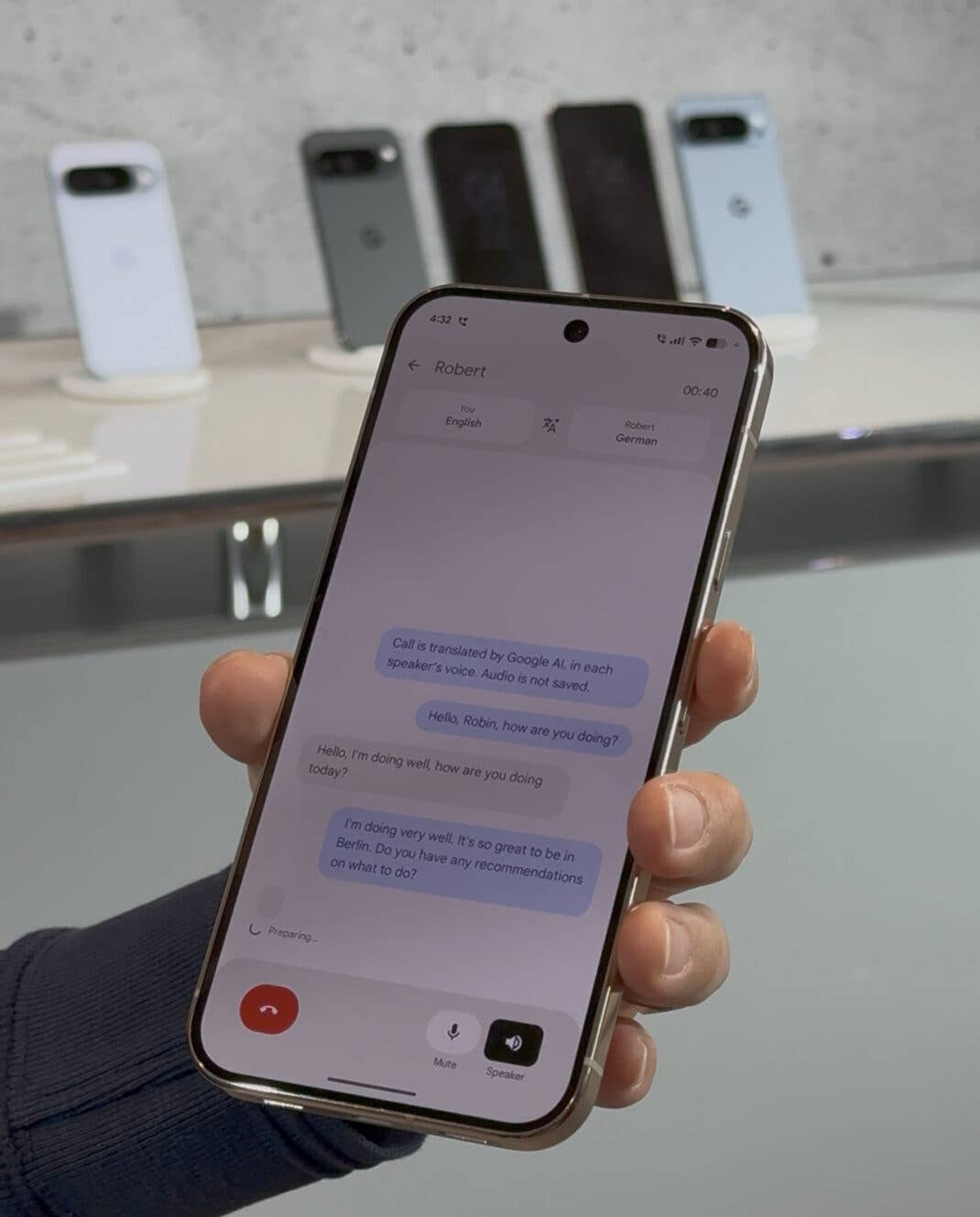 Live-Übersetzung mit dem Pixel 10