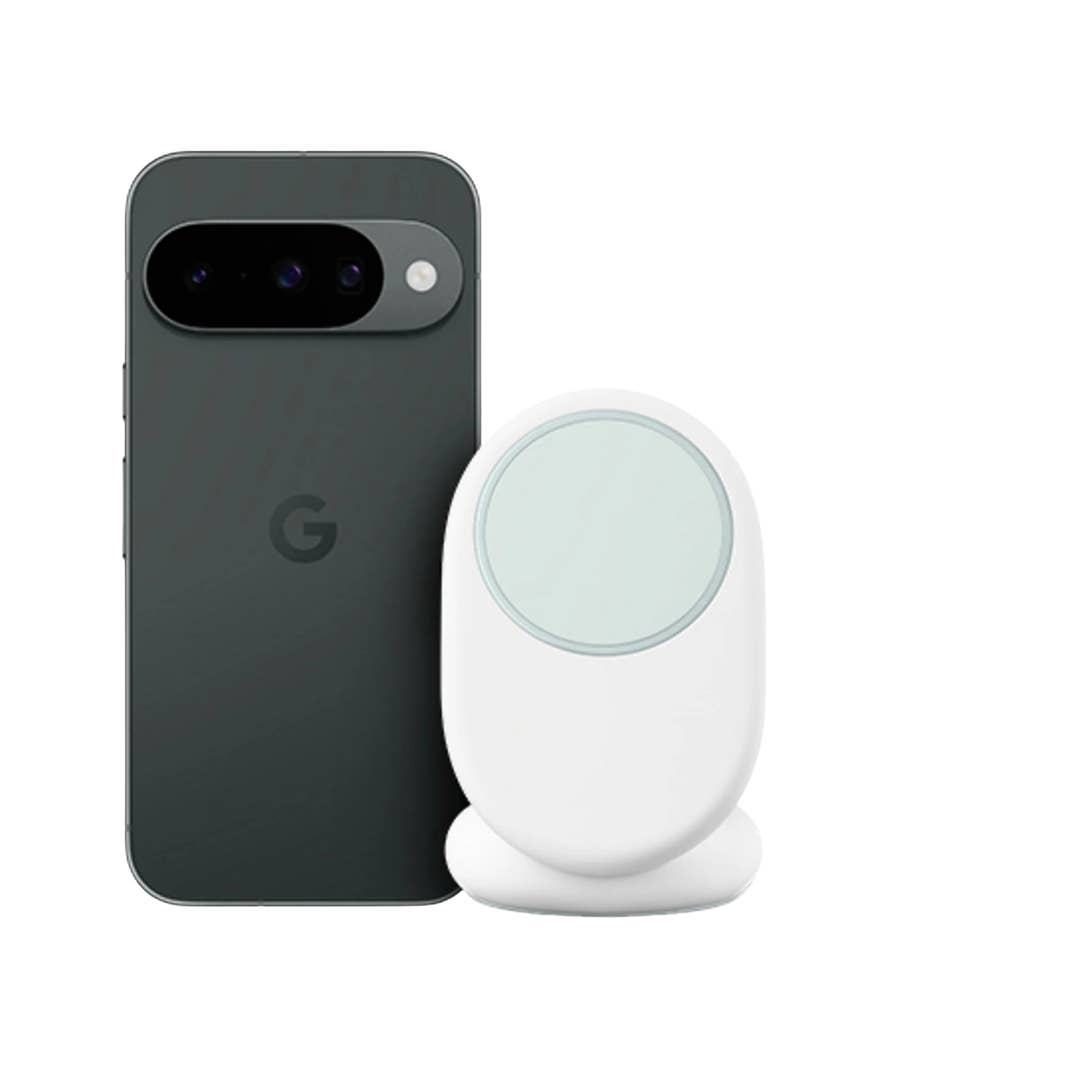Pixel 10 mit Pixelsnap-Ladegerät mit Standhalterung