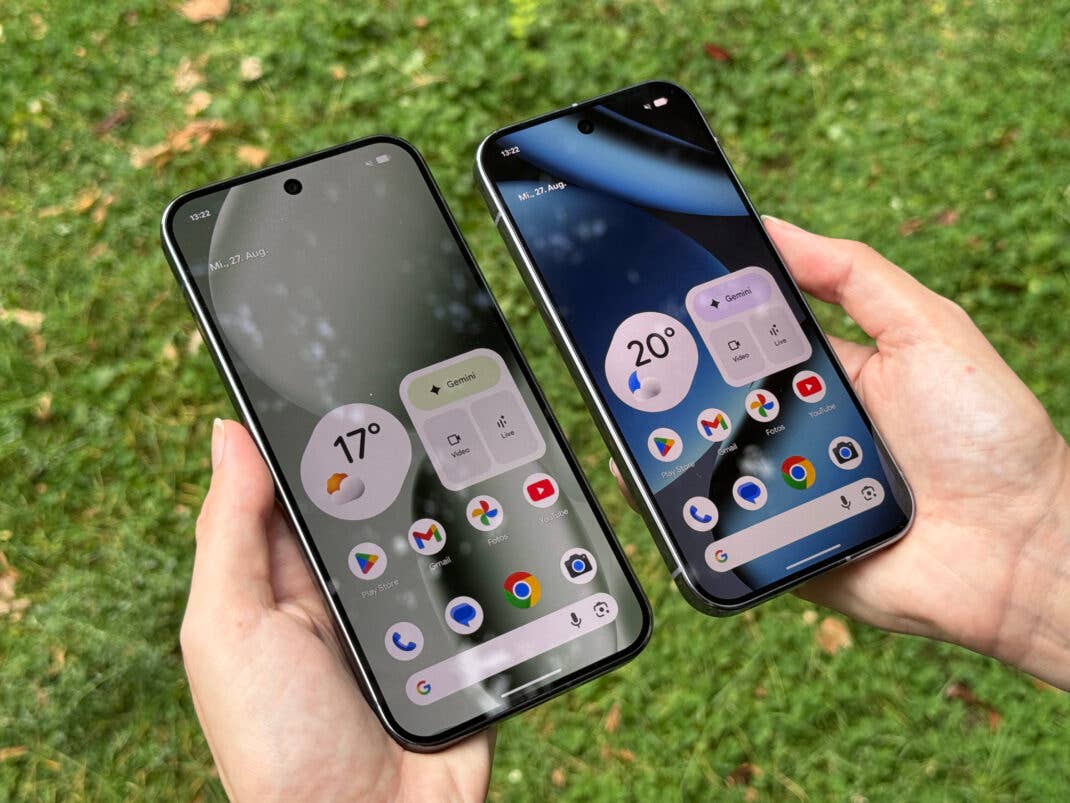 Pixel 10 Pro Displaygrößen im Vergleich
