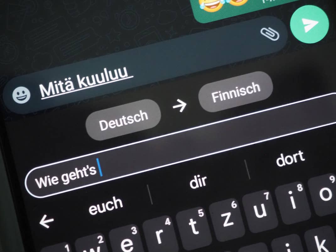 Echtzeit-Übersetzer-Funktion des Google Pixel 6 in WahtsApp