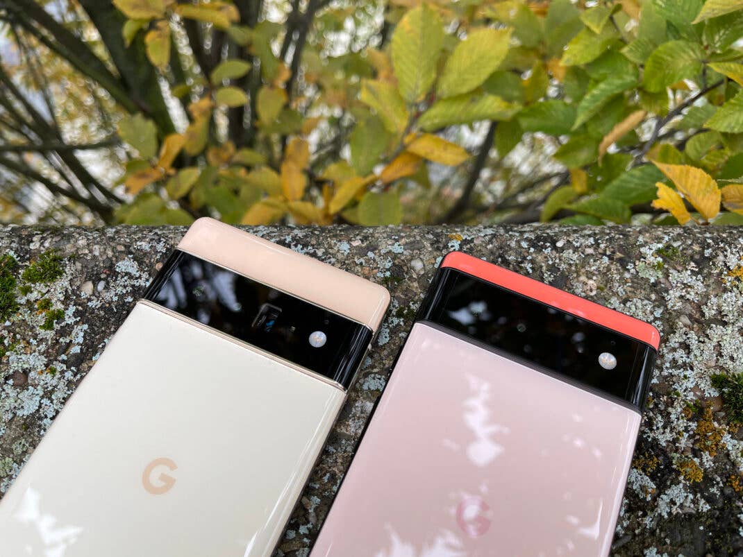 Die Kamera-Bar von Pixel 6 und Pixel 6 Pro