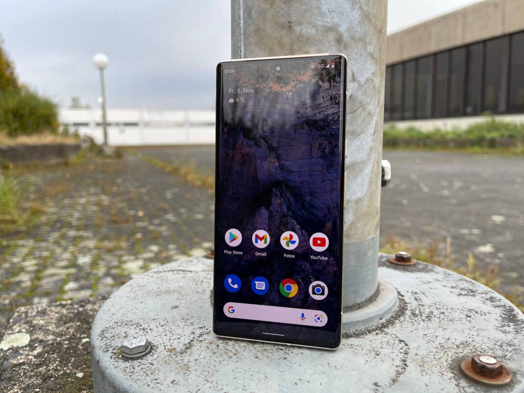 Der Bildschirm des Pixel 6 Pro 