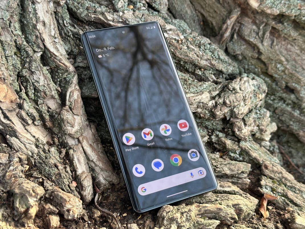 Der Bildschirm des Pixel 7 Pro im Test