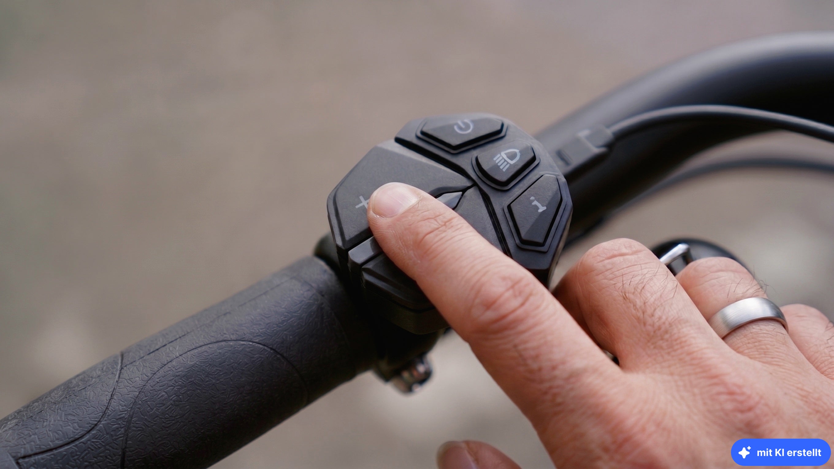 Halte einfach die Taste am E-Bike gedrückt Halte einfach die Taste am E-Bike gedrückt
