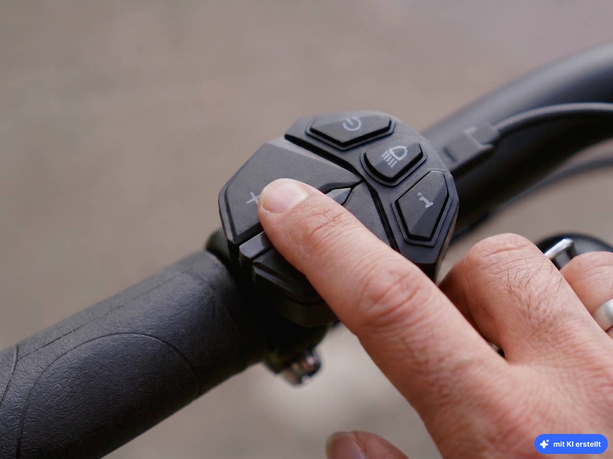 Versteckte Funktion: Halte einfach die Taste am E-Bike gedrückt Steuereinheit eines E-Bikes