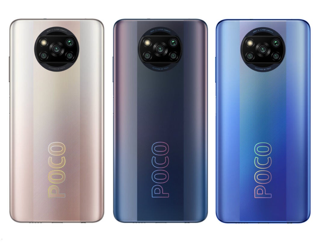 Das Poco X3 Pro in allen verfügbaren Farben