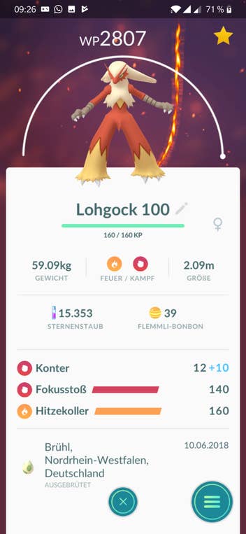 Pokemon Go zweite Ladeattacke ändern