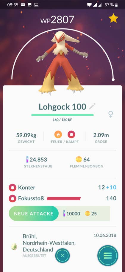 Pokemon Go - Zweite Ladeattacke im Battle-Modus