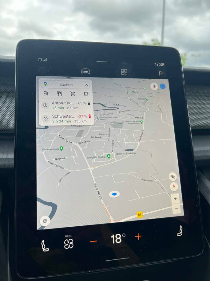 Google Maps im Polestar 2