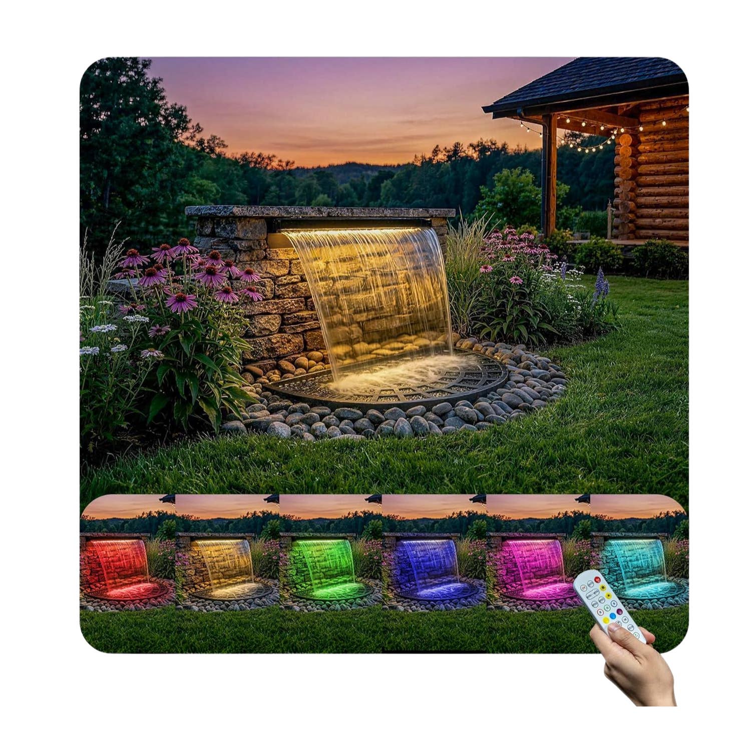 Poposoap Teich-Wasserfall-Set