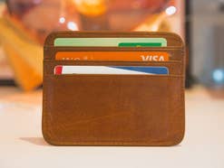 Portemonnaie mit Kreditkarten