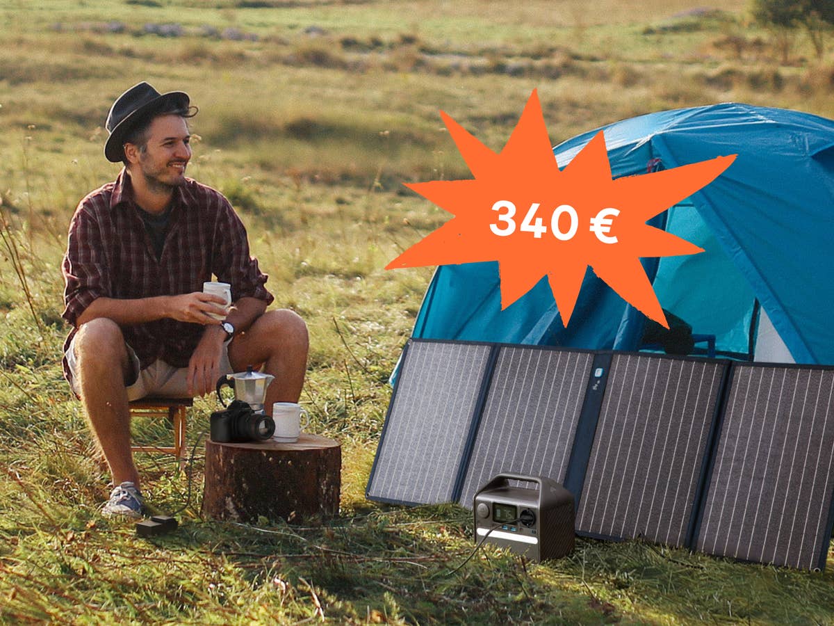 Powerstation und Solarpanel im Bundle