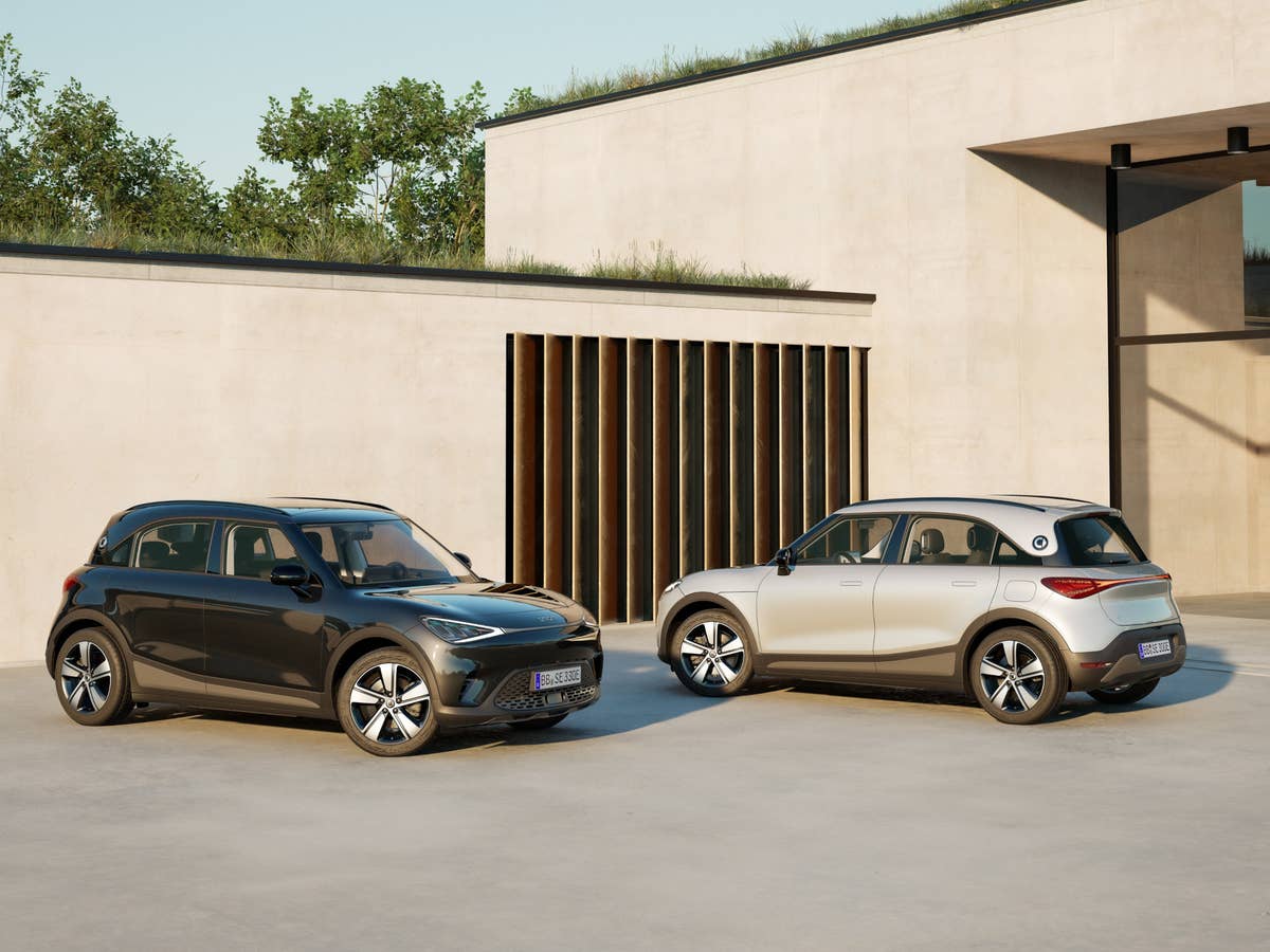 Smart #1 Pure und Pure+ in der Seitenansicht.