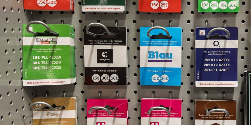 Den besten Prepaid-Handytarif finden Prepaid Auflade-Karten von verschiedenen Anbietern wie Vodafone, Telekom und klarmobil