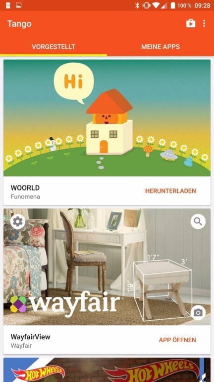 Projekt Tango im Lenovo Phab 2 Pro
