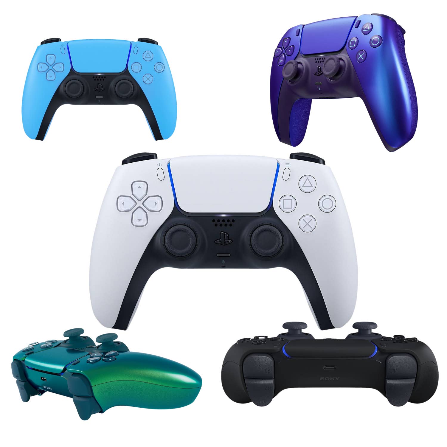 PS5 DualSense Controller in verschiedenen Farben