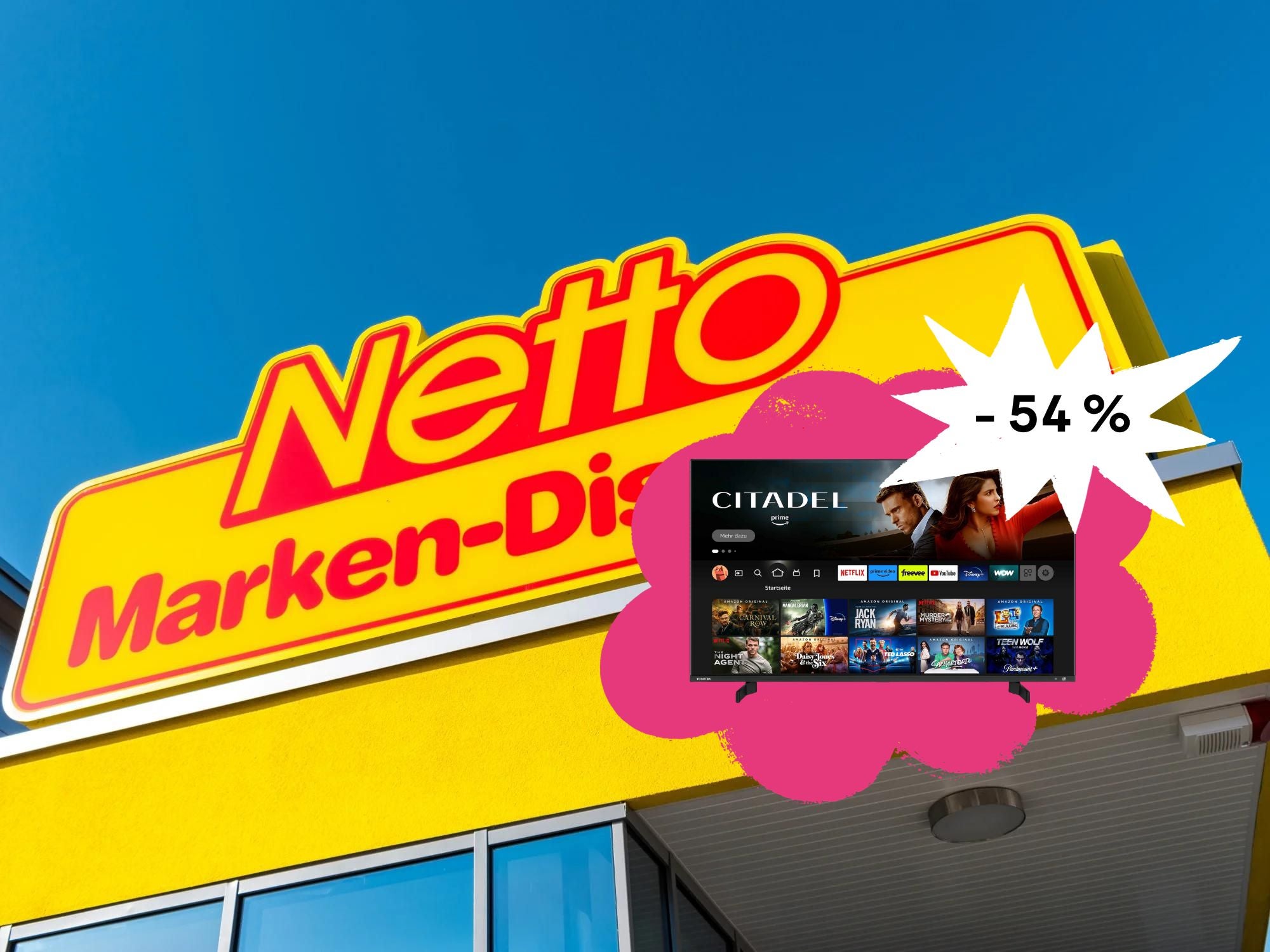 #Ein QLED-TV für deutlich unter 350 Euro? Netto will jetzt absurd wenig Geld für diesen Fernseher