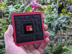 Snapdragon 8 Elite Gen 5 als Showcase vor Blumenhintergrund