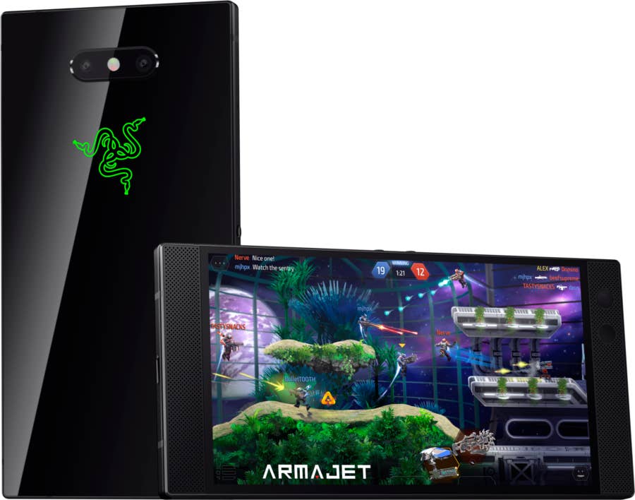 Razer Phone 2 Schwarz Combi Front Hinten