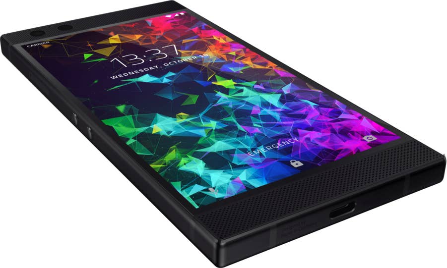 Razer Phone 2 Schwarz Front Links Unten