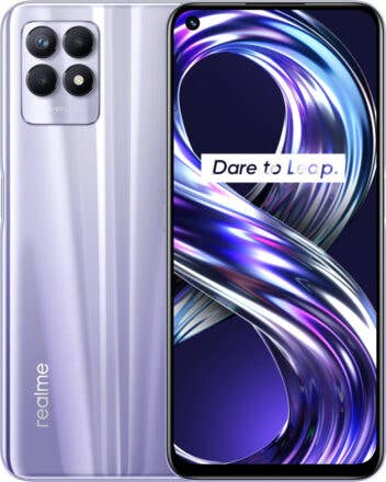 Realme 8i Vorderseite und Rückseite