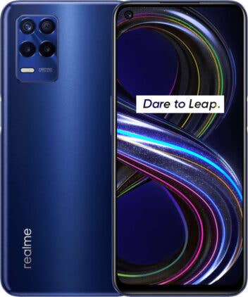 Realme 8s Vorderseite und Rückseite