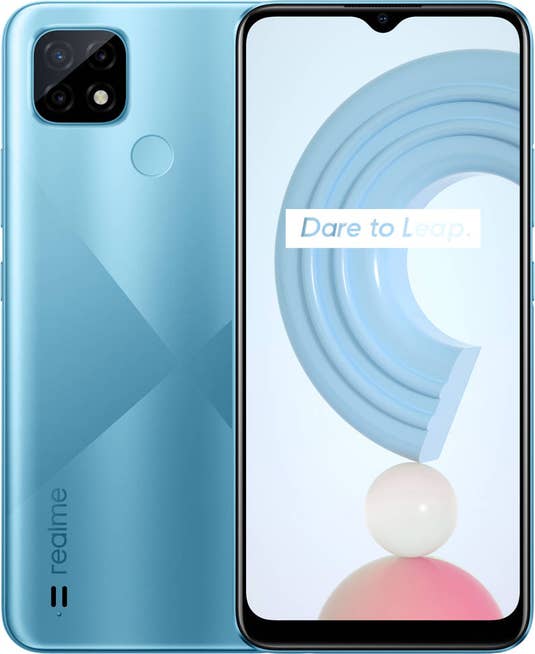 Realme C21 Vorderseite und Rückseite