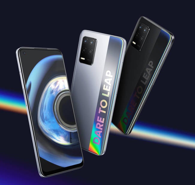 Realme Q3 Vorderseite und Rückseite