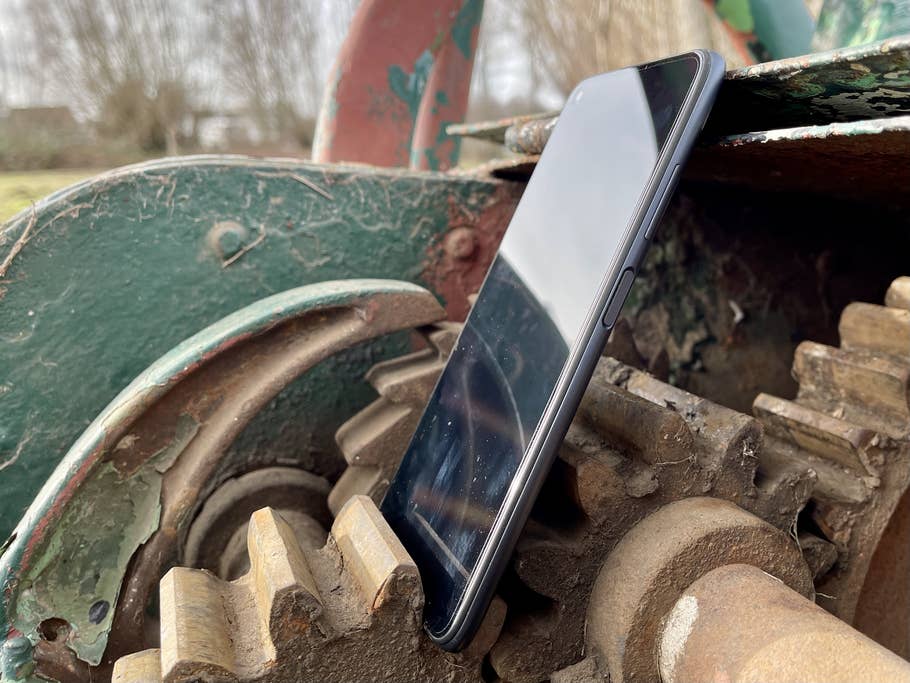 Der Rahmen mit Fingerabdrucksensor