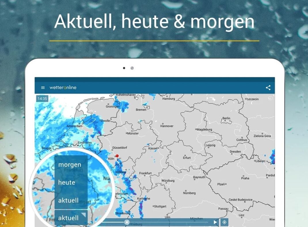 Regenradar von Wetter Online