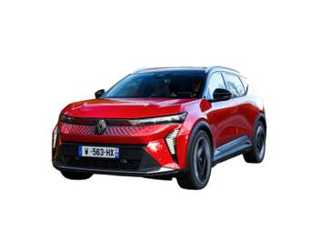 Renault Scenic e-tech electric von vorne in rot