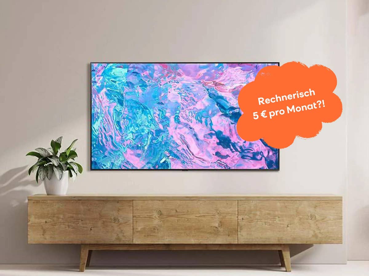 Riesiger Samsung 4K-TV für rechnerisch rund 5 Euro im Monat - So geht’s!