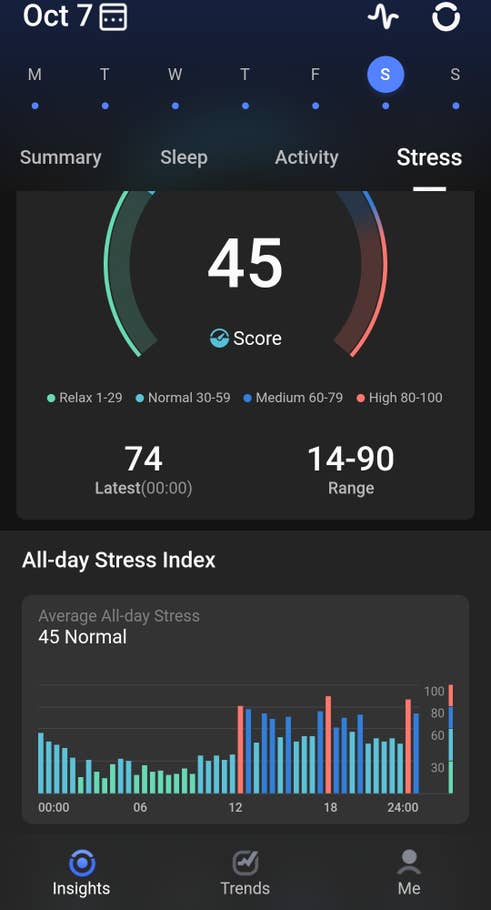 RingConn Smart Ring – Screenshot