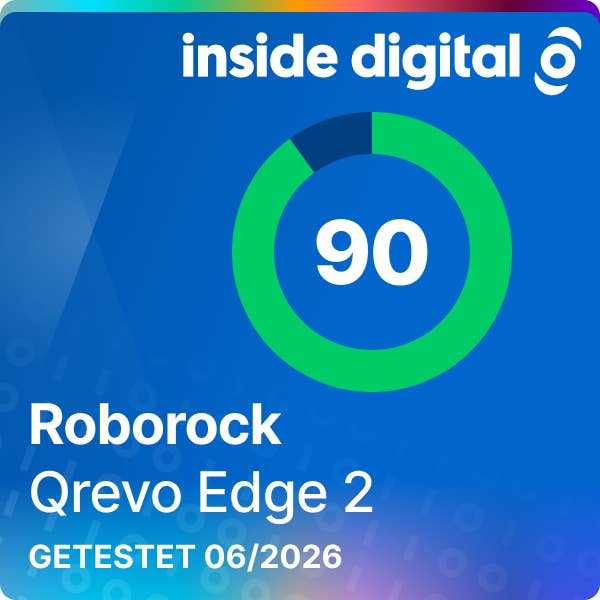 Testsiegel Roborock Qrevo Edge 2