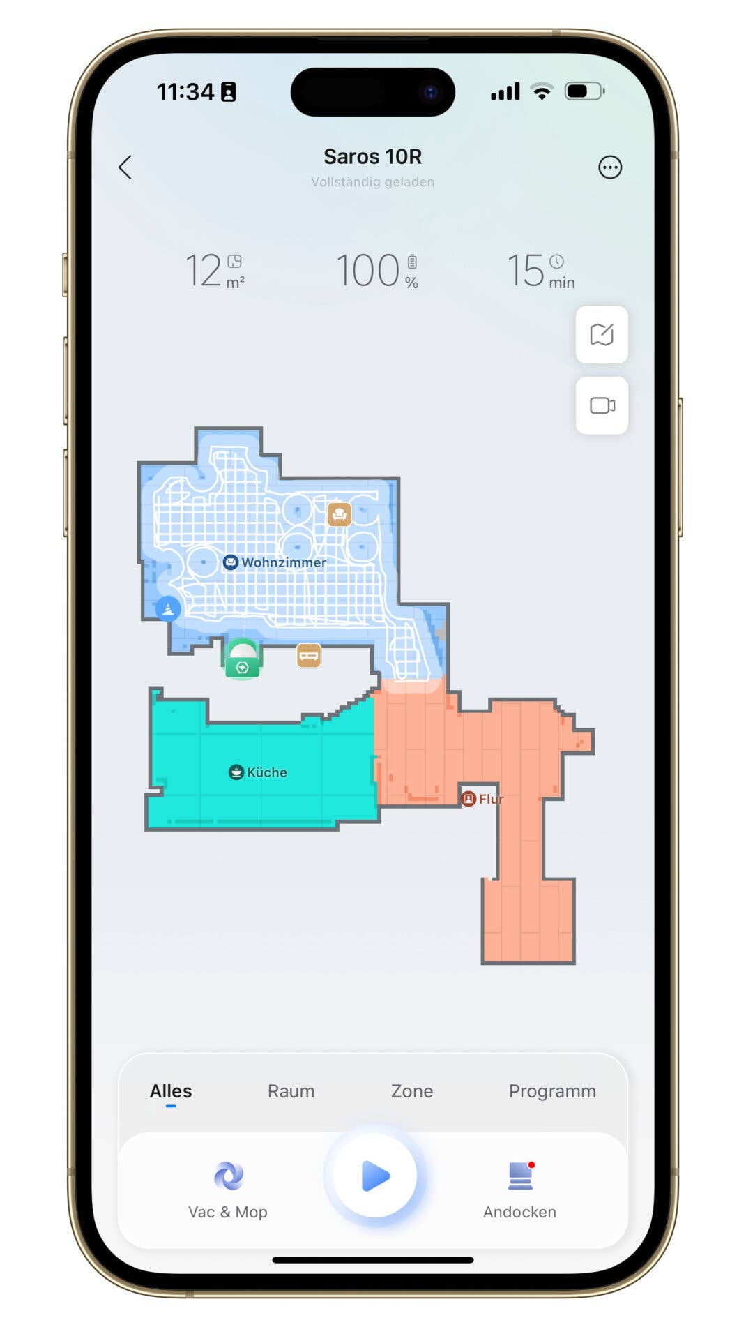 Roborock Saros 10 App