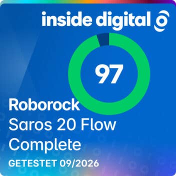 Testsiegel Roborock Saros 20 Flow Complete