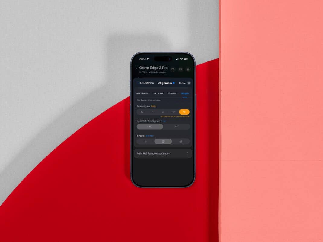 App-Screenshot aus der Roborock-App