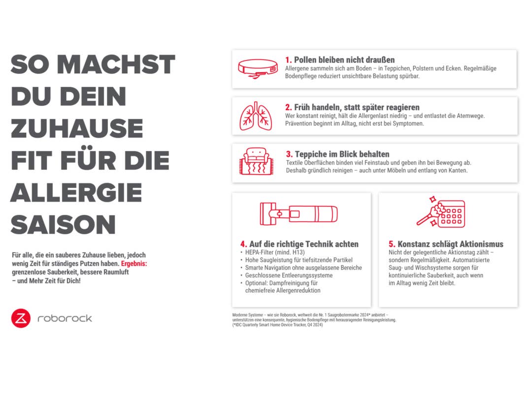 Roborock-Tipps für Allergiker