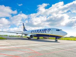 Flugzeug von Ryanair Flugzeug von Ryanair
