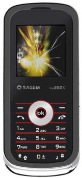 Sagem my220X Datenblatt - technische Daten des Sagem my220X Sagem my220X Datenblatt - Foto des Sagem my220X