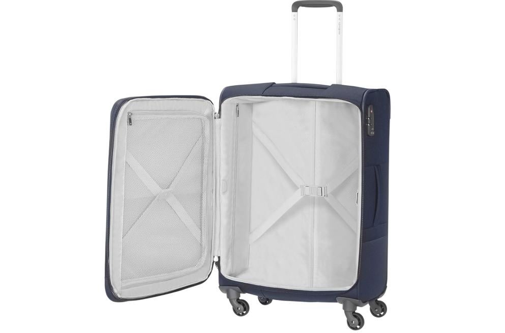 Samsonite-Koffer ausgeklappt