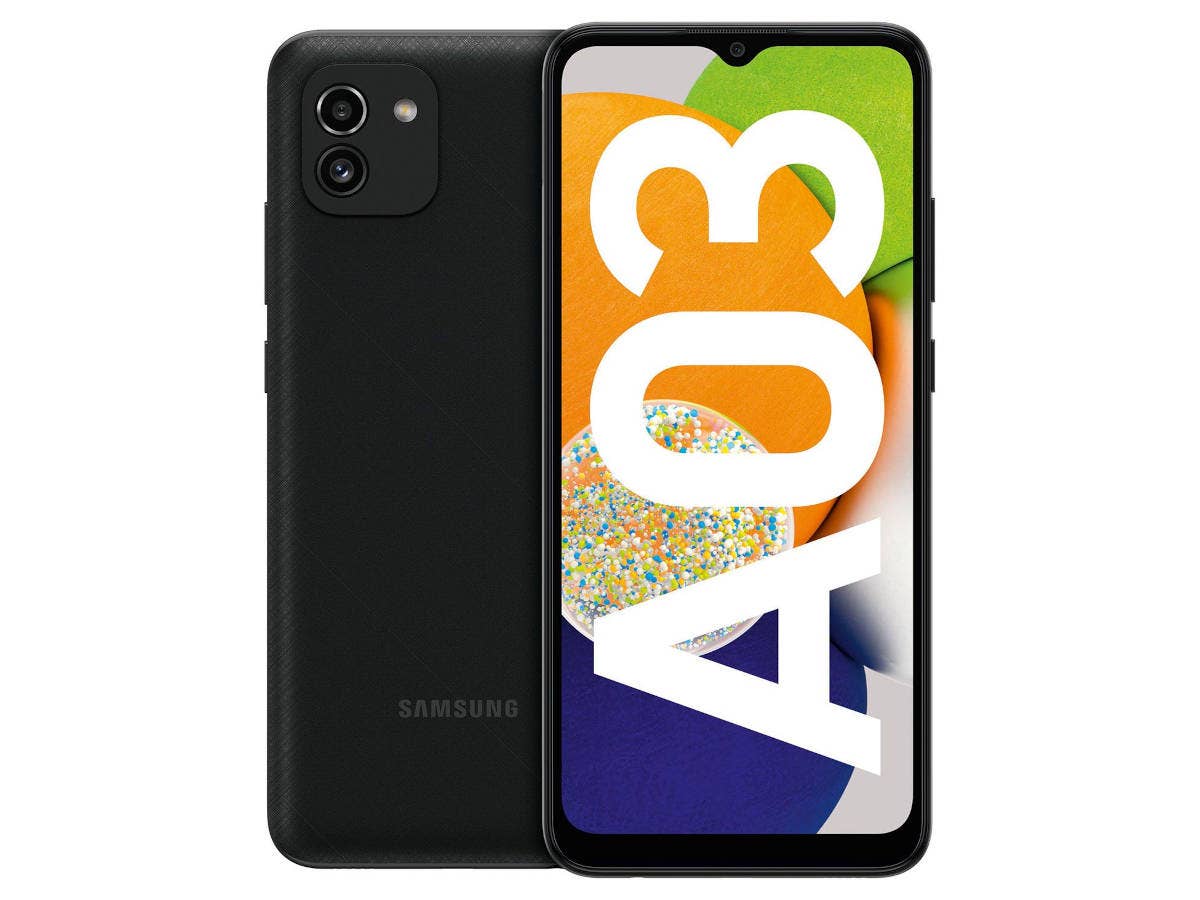 Samsung Galaxy A03 Front und Rückseite