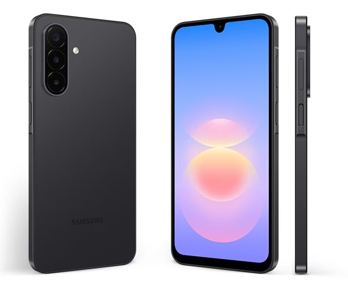 Samsung Galaxy A18 aus verschiedenen Perspektiven.